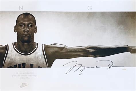 michael jordan wings poster original|michael jordan autographed wings poster.